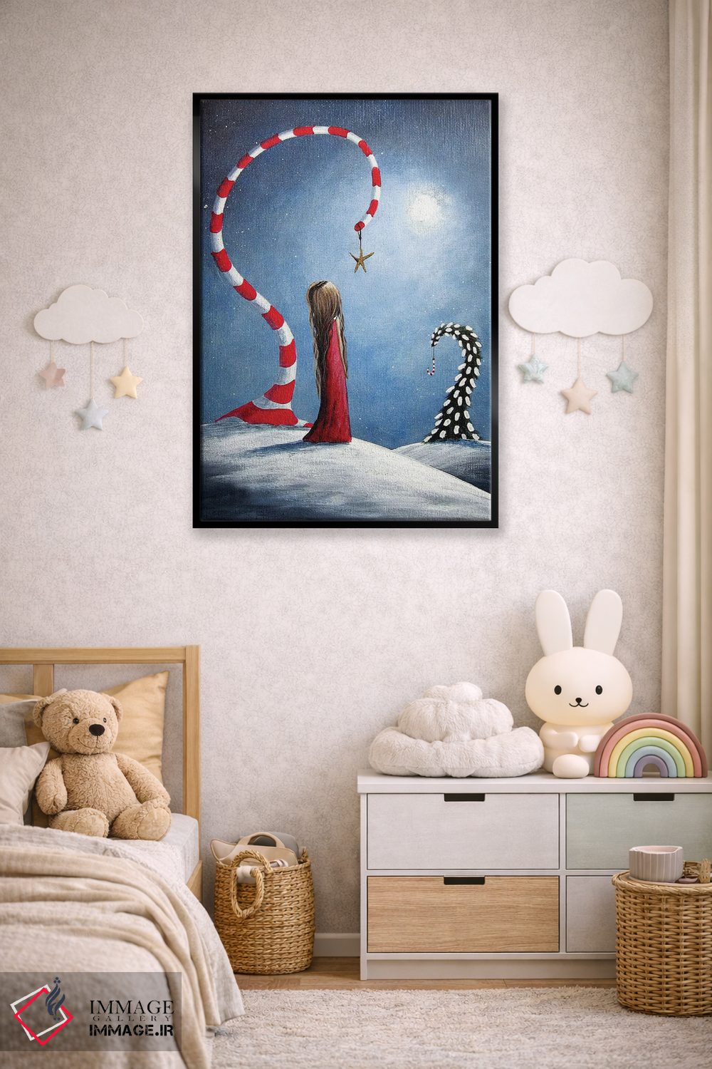 تابلو دکوراتیو ستاره آرزوها اثر سالن هنری مون لایت - D6B