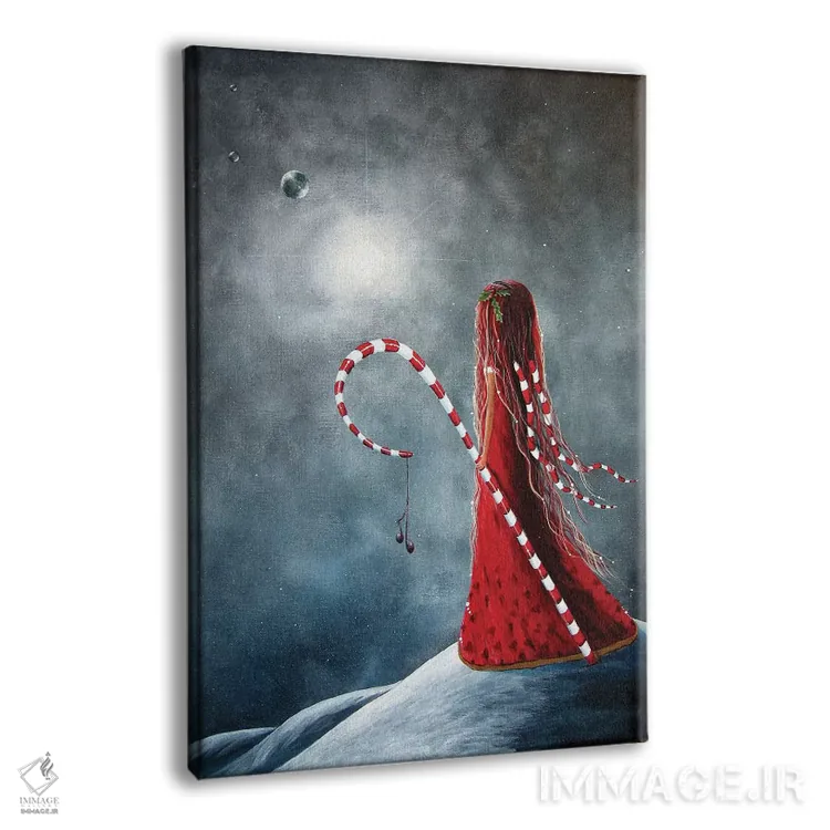 تابلو دکوراتیو پری آب نبات چوبی اثر سالن هنری مون لایت - نمای پرسپکتیو محصول