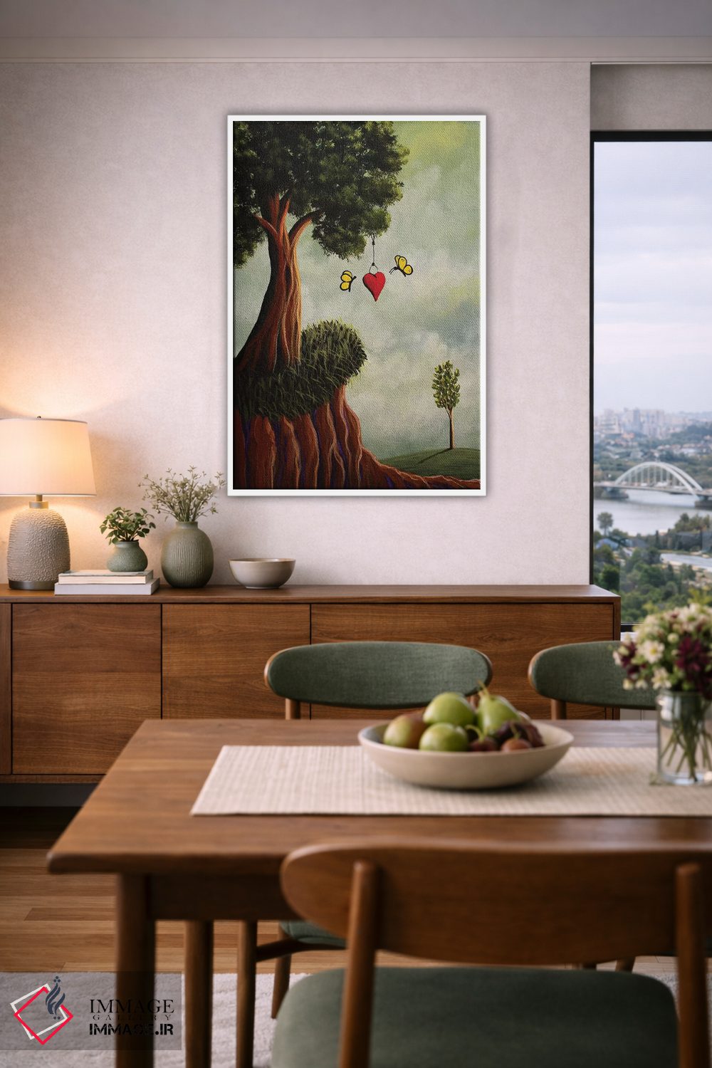 تابلو دکوراتیو و آنها تا ابد خوشبخت زندگی کردند اثر سالن هنری مون لایت - D6W