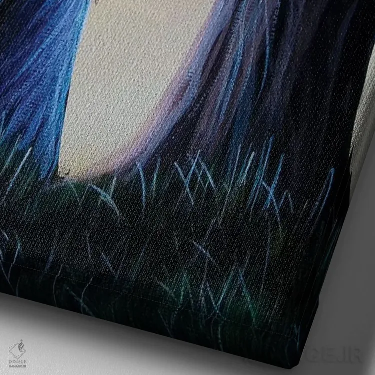 تابلو دکوراتیو درخت کیوبید اثر سالن هنری مون لایت - نمای نزدیک بافت بوم