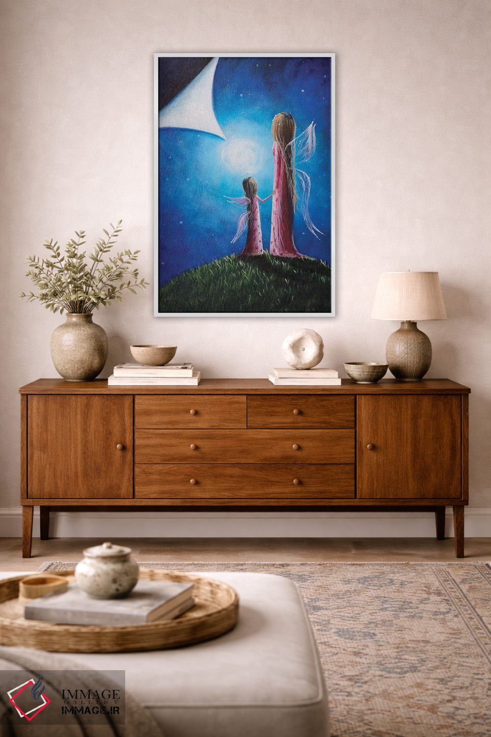 تابلو دکوراتیو فرزند پری اثر سالن هنری مون لایت - D2W