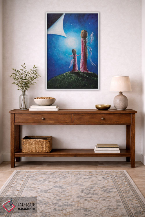 تابلو دکوراتیو فرزند پری اثر سالن هنری مون لایت - D3W