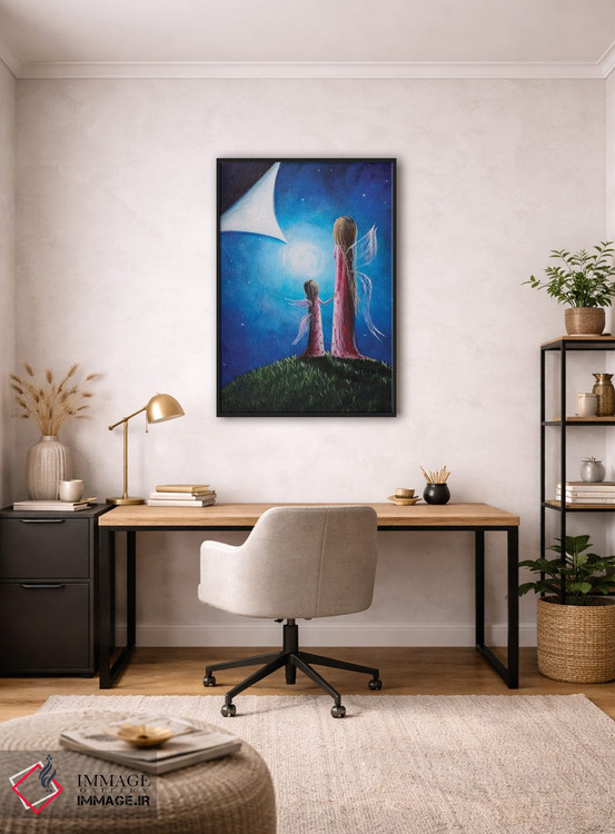 تابلو دکوراتیو فرزند پری اثر سالن هنری مون لایت - D4B