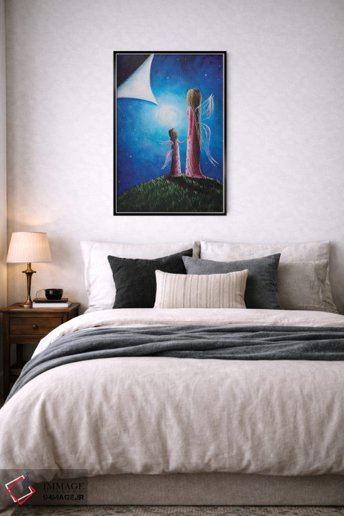 تابلو دکوراتیو فرزند پری اثر سالن هنری مون لایت - D6B