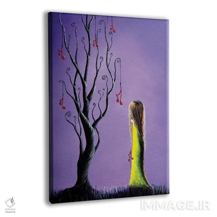 تابلو دکوراتیو پنج آرزو باقی مانده اثر سالن هنری مون لایت - نمای پرسپکتیو محصول