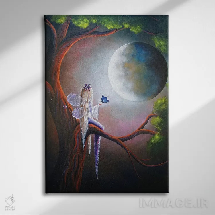 تابلو دکوراتیو آغازهای جادویی اثر سالن هنری مون لایت - نمای روبهرو روی دیوار