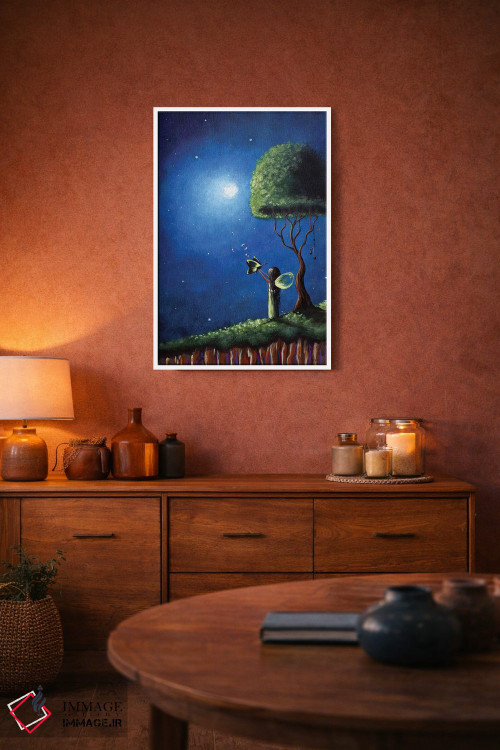 تابلو دکوراتیو آرزوهای پری اثر سالن هنری مون لایت - D3W