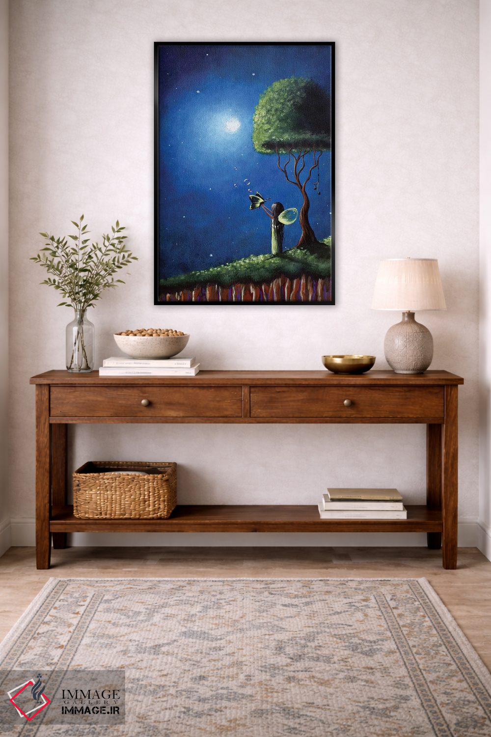 تابلو دکوراتیو آرزوهای پری اثر سالن هنری مون لایت - D4B