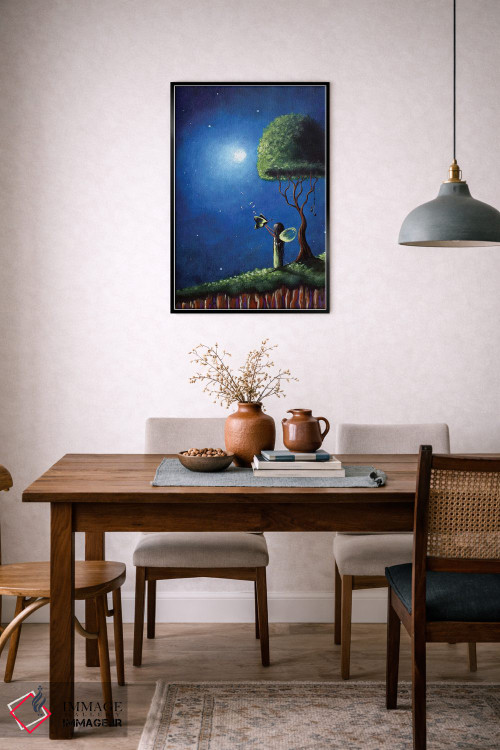 تابلو دکوراتیو آرزوهای پری اثر سالن هنری مون لایت - D6B