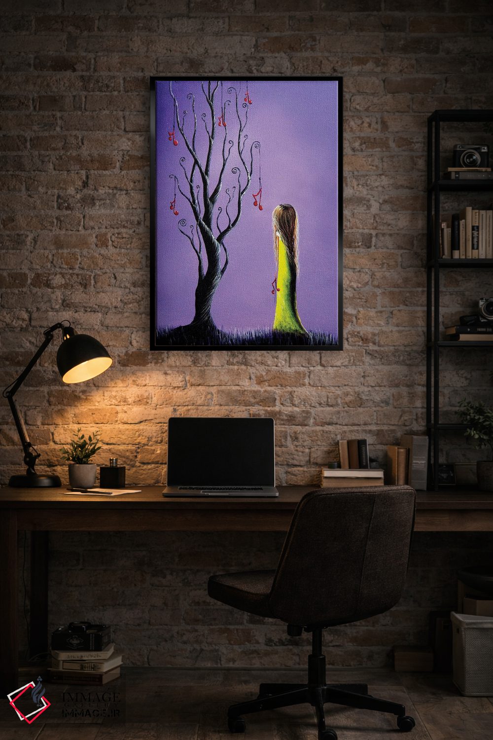 تابلو دکوراتیو پنج آرزو باقی مانده اثر سالن هنری مون لایت - D5B