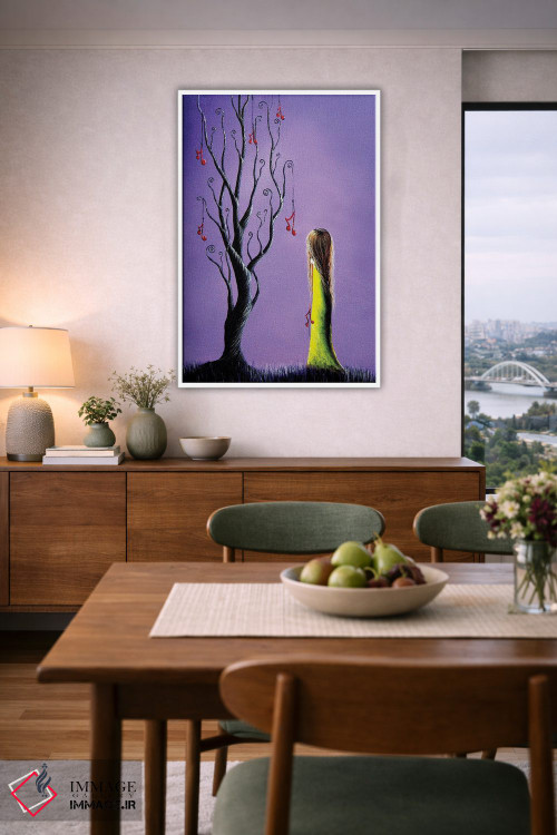 تابلو دکوراتیو پنج آرزو باقی مانده اثر سالن هنری مون لایت - D6W