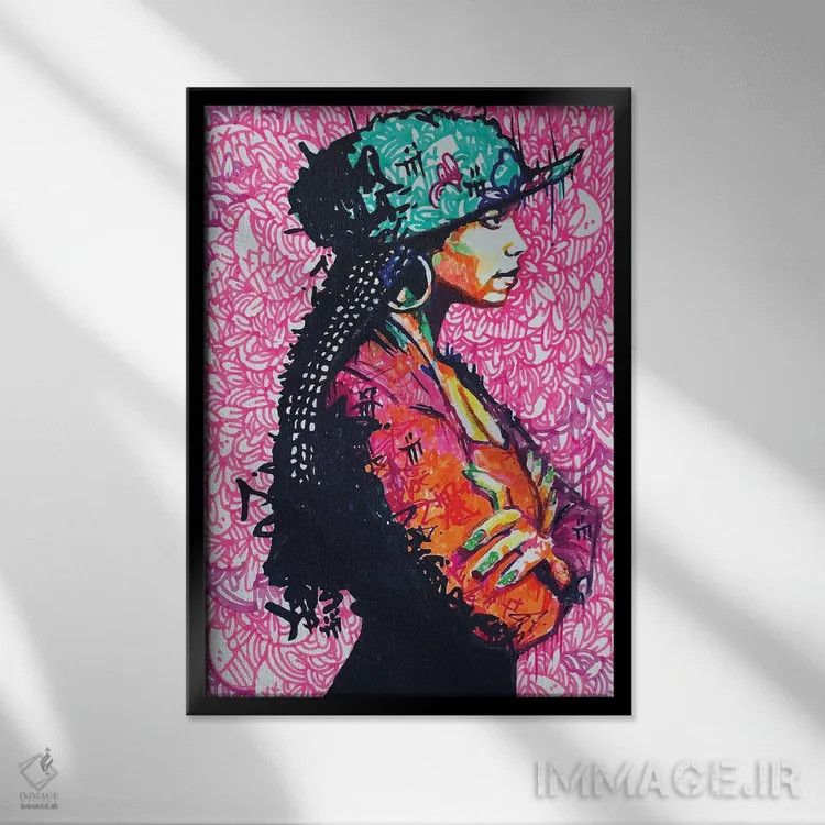 تابلو دکوراتیو جنت اثر آرم آف کاسو - نمای قابدار مشکی