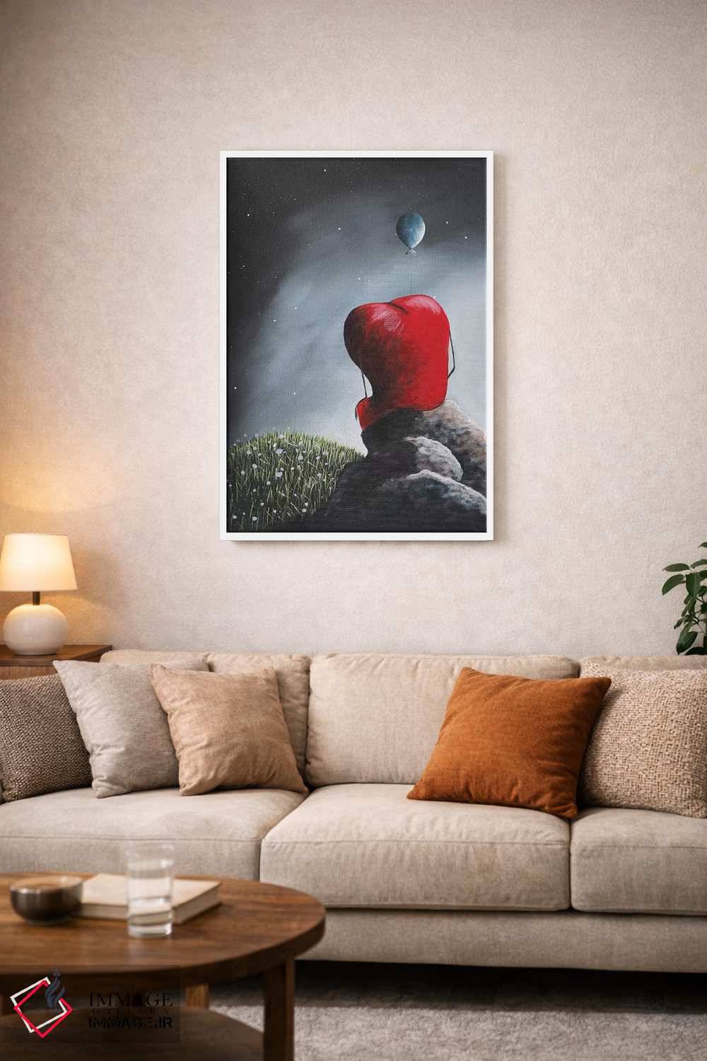 تابلو دکوراتیو برای تو ای عشق من اثر سالن هنری مون لایت - D3W