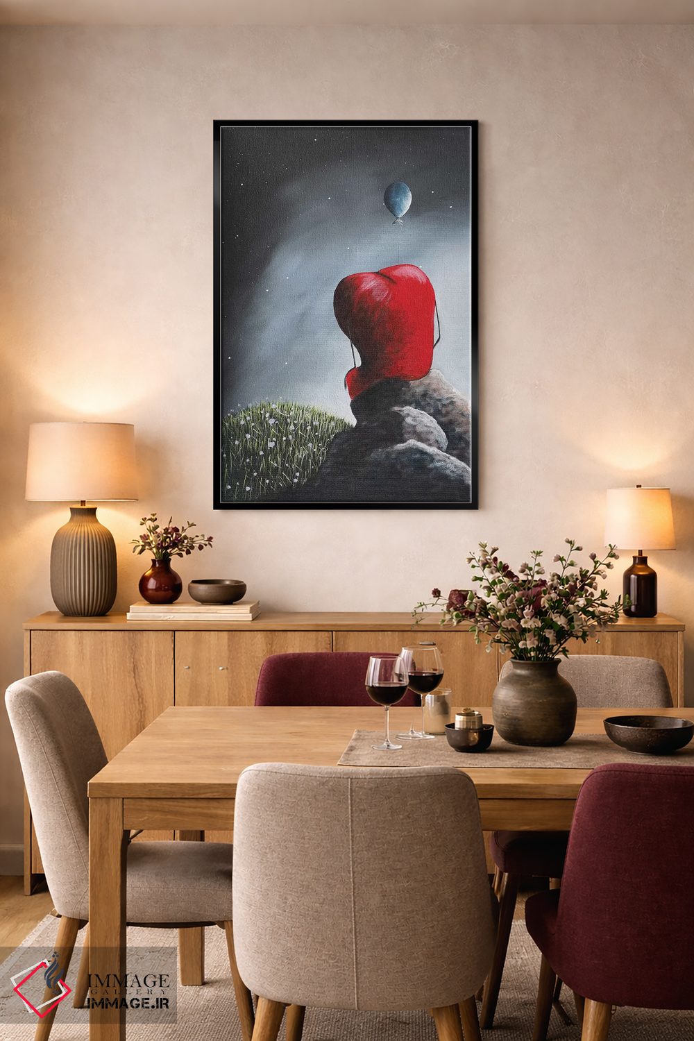 تابلو دکوراتیو برای تو ای عشق من اثر سالن هنری مون لایت - D5B