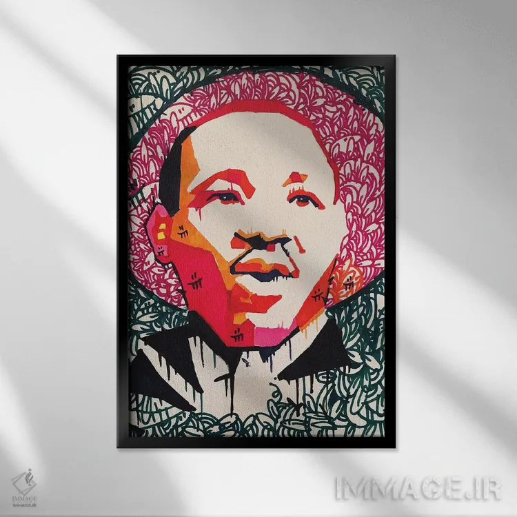 تابلو دکوراتیو "شاه" اثر آرم آف کاسو - نمای قابدار مشکی