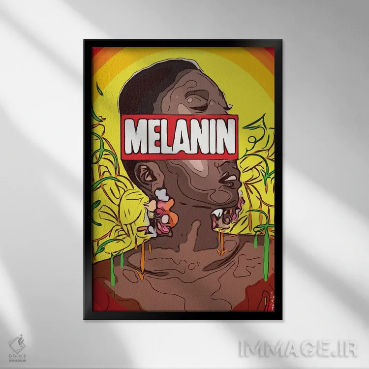 تابلو دکوراتیو "ملانین" اثر آرم آف کاسو - نمای قابدار مشکی