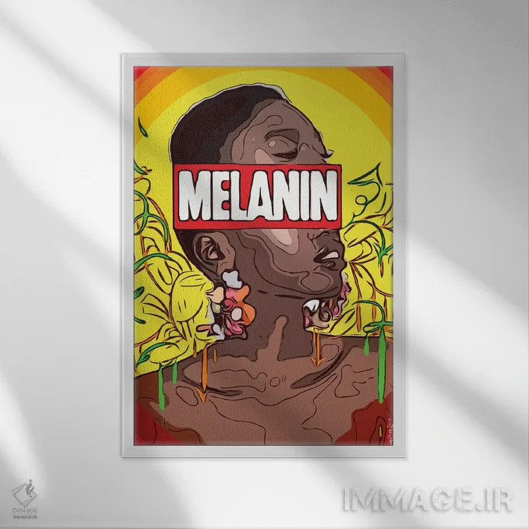 تابلو دکوراتیو "ملانین" اثر آرم آف کاسو - نمای قابدار سفید