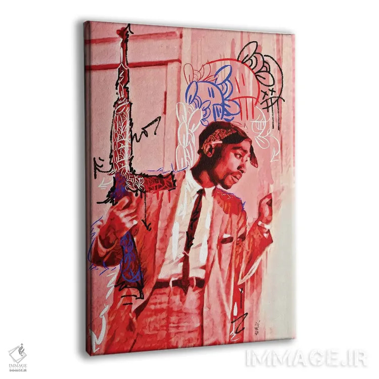 تابلو دکوراتیو "توپاک ۱" اثر آرم آف کاسو - نمای پرسپکتیو محصول