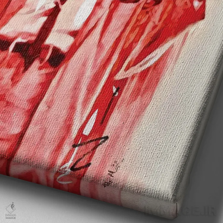 تابلو دکوراتیو "توپاک ۱" اثر آرم آف کاسو - نمای نزدیک بافت بوم