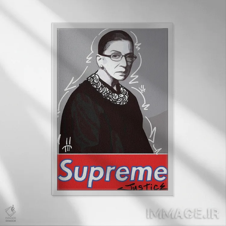 تابلو دکوراتیو "عدالت برتر" اثر آرم آف کاسو - نمای قابدار سفید