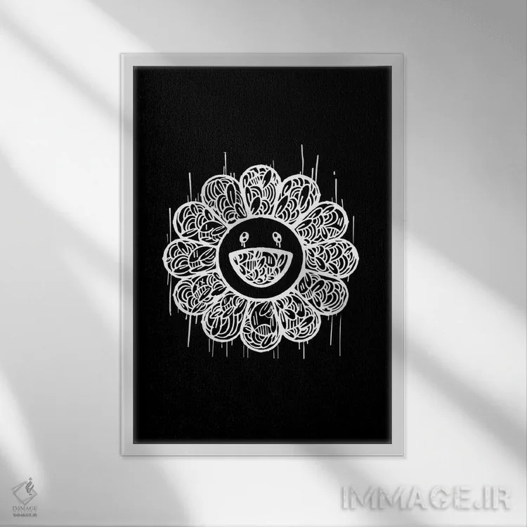 تابلو دکوراتیو "قدرت گل" اثر آرم آف کاسو - نمای قابدار سفید