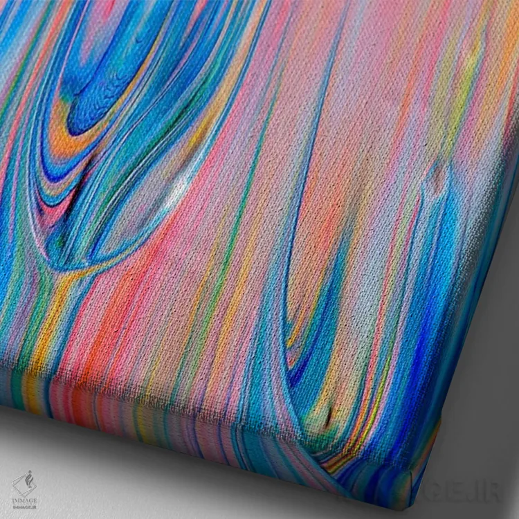 تابلو انتزاعی "بدون عنوان ۱" اثر مارک لاوجوی - نمای نزدیک بافت بوم