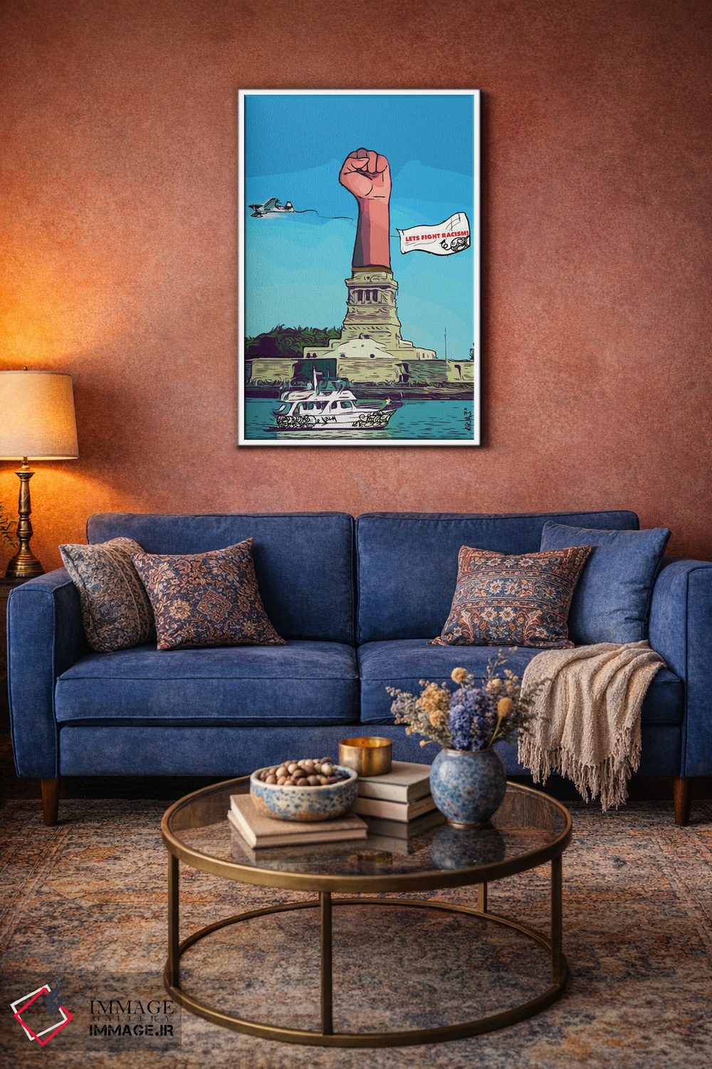 تابلو دکوراتیو "مجسمه آزادی" اثر آرم آف کاسو - D4W