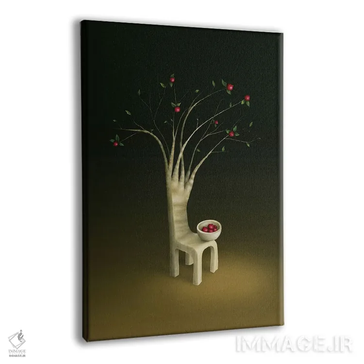تابلو دکوراتیو "درخت گواوای توت فرنگی" اثر مارلن ژانس - نمای پرسپکتیو محصول