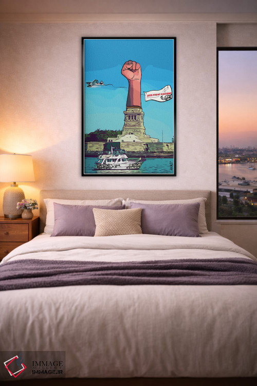 تابلو دکوراتیو "مجسمه آزادی" اثر آرم آف کاسو - D6B