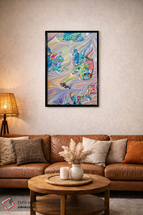 تابلو انتزاعی "بدون عنوان ۱۸" اثر مارک لاوجوی - D3B