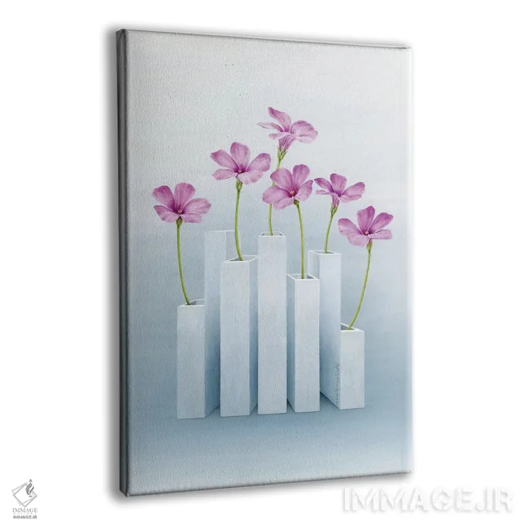 تابلو دکوراتیو "کاملا صورتی" اثر مارلن ژانس - نمای پرسپکتیو محصول