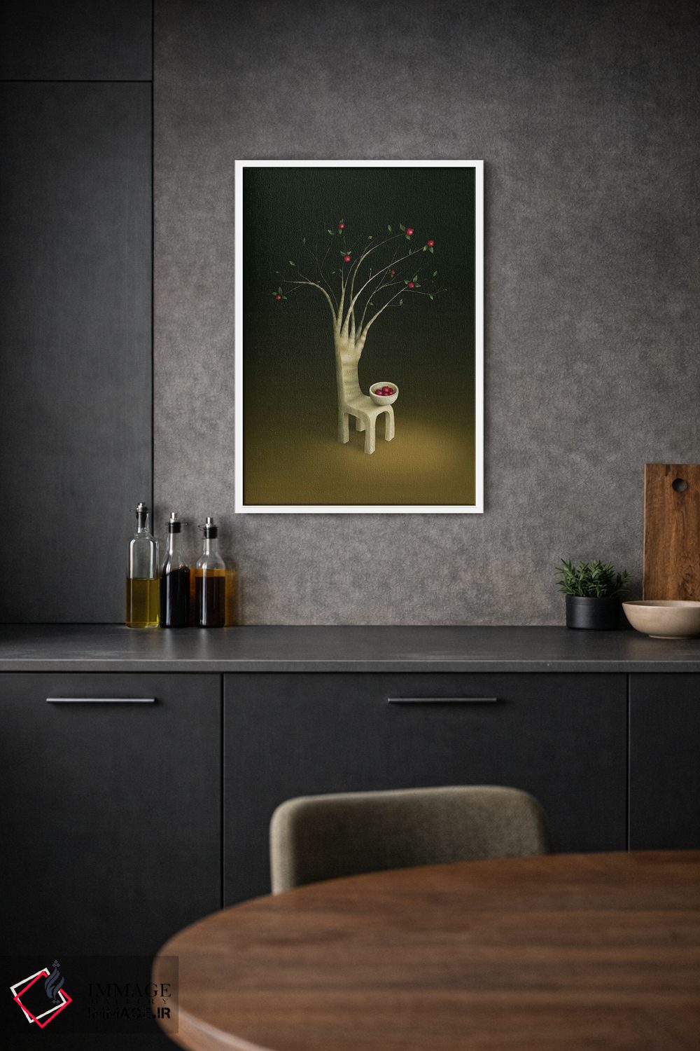 تابلو دکوراتیو "درخت گواوای توت فرنگی" اثر مارلن ژانس - D1W