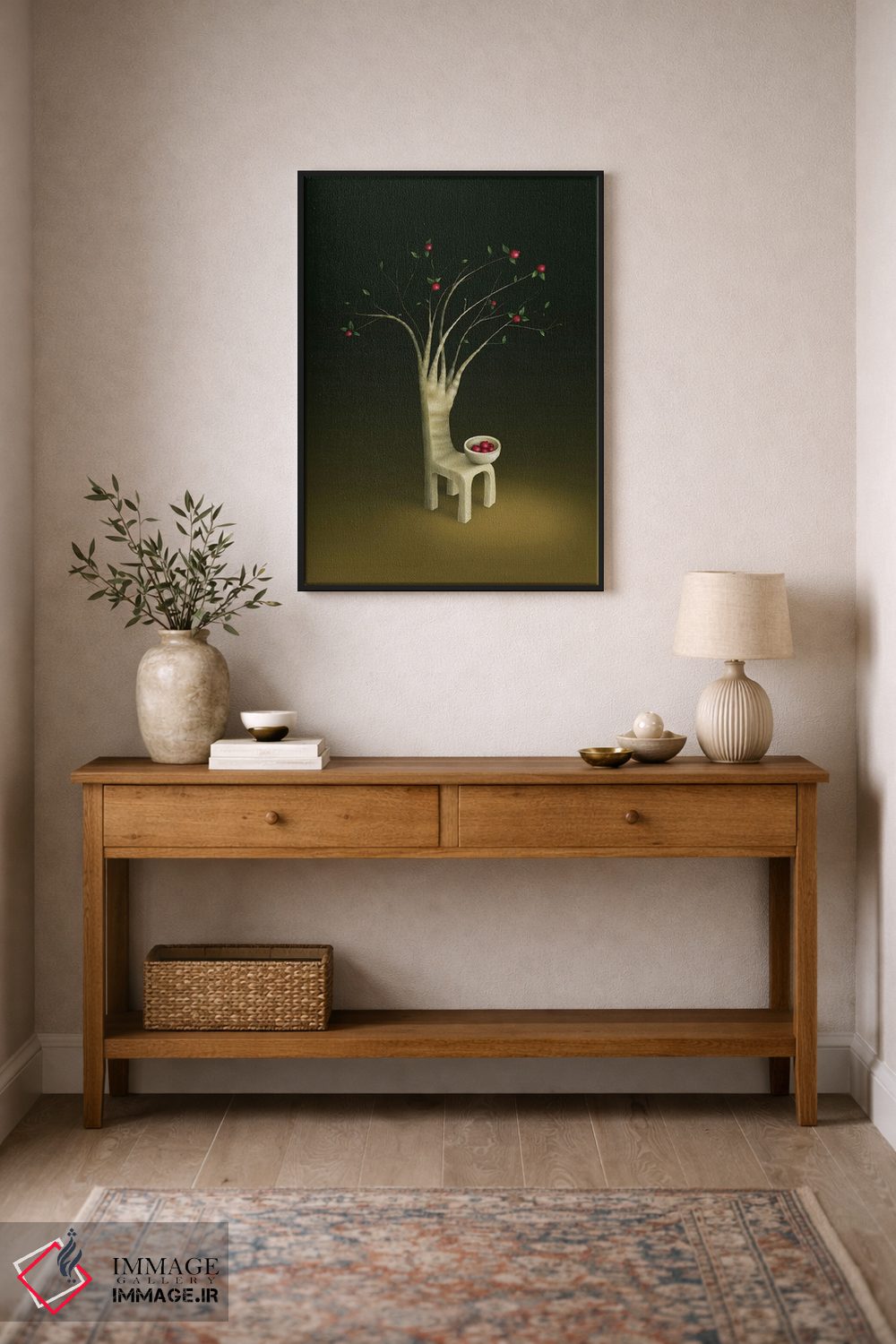 تابلو دکوراتیو "درخت گواوای توت فرنگی" اثر مارلن ژانس - D2B