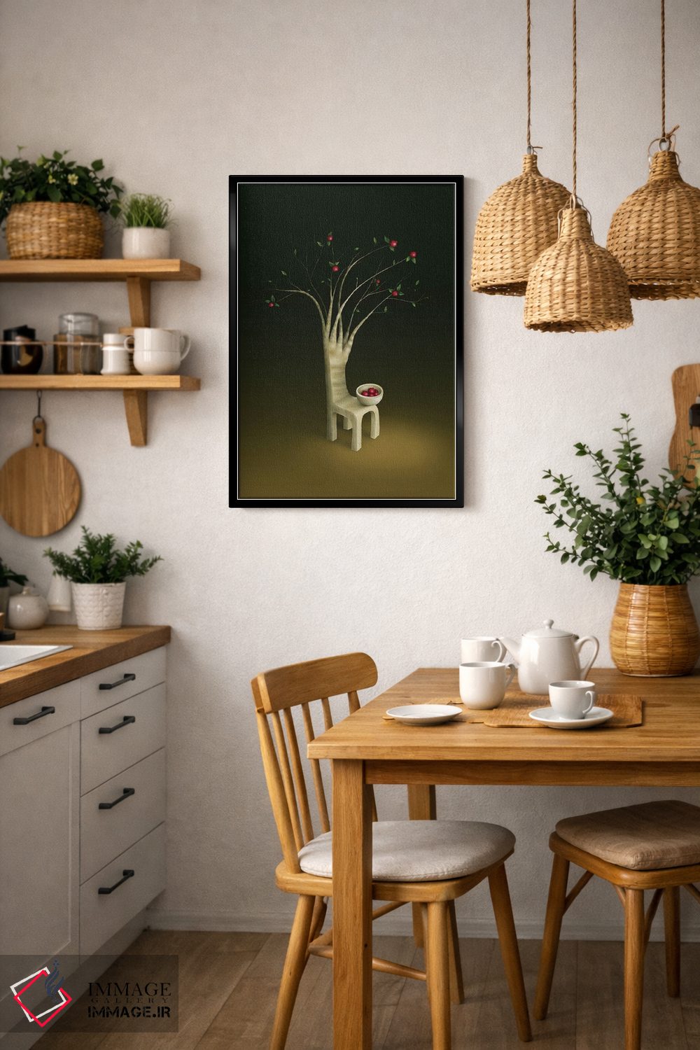 تابلو دکوراتیو "درخت گواوای توت فرنگی" اثر مارلن ژانس - D5B