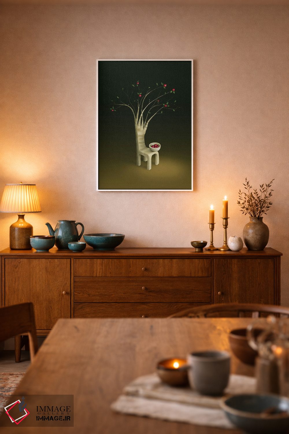 تابلو دکوراتیو "درخت گواوای توت فرنگی" اثر مارلن ژانس - D4W