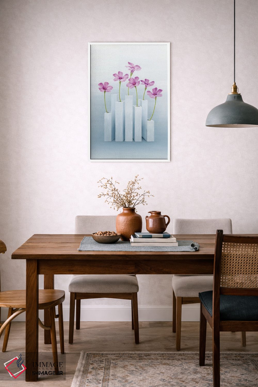 تابلو دکوراتیو "کاملا صورتی" اثر مارلن ژانس - D5W