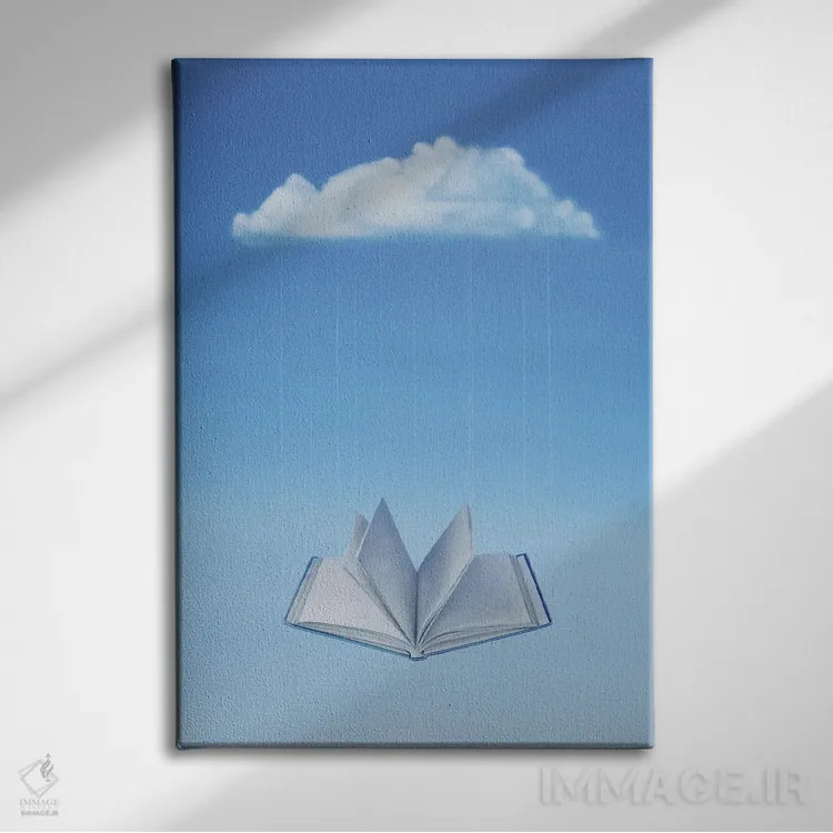 تابلو دکوراتیو "معنای جدید" اثر مارلن ژانس - نمای روبهرو روی دیوار