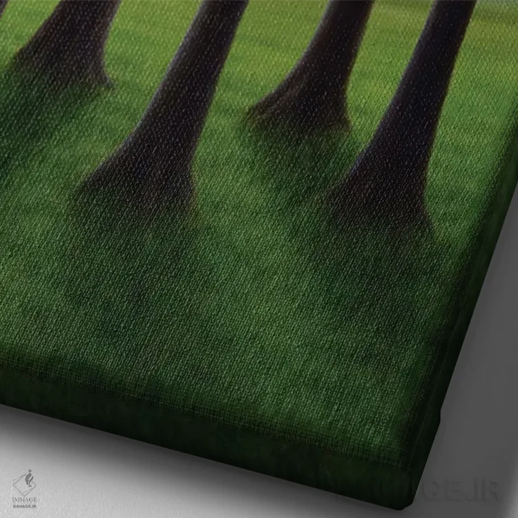 تابلو دکوراتیو "نظم نوین" اثر مارلن ژانس - نمای نزدیک بافت بوم