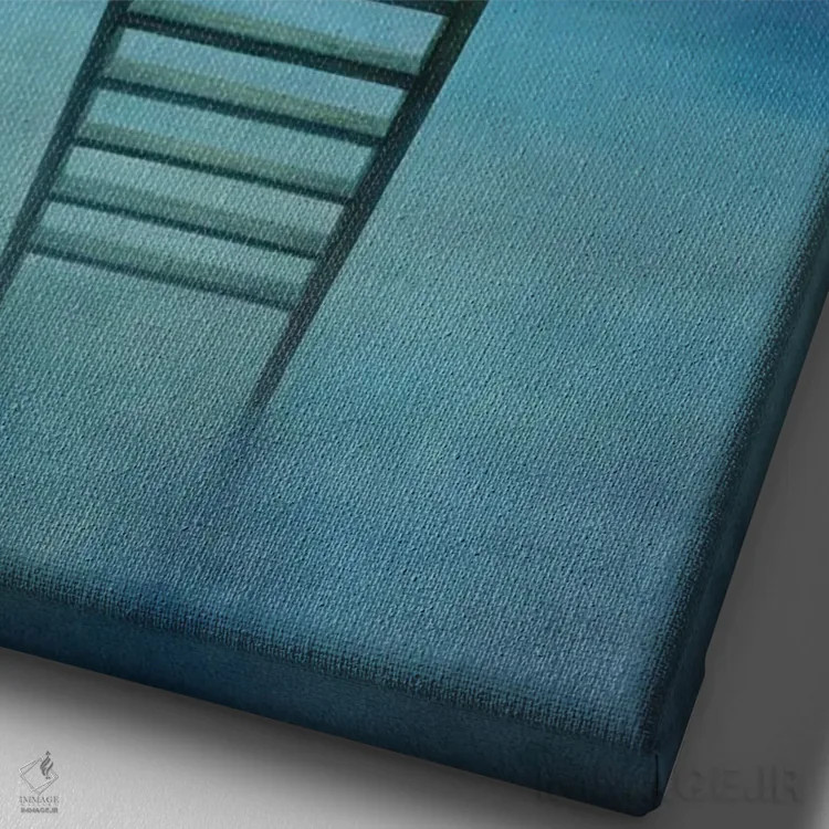 تابلو دکوراتیو "دیدگاه درست" اثر مارلن ژانس - نمای نزدیک بافت بوم