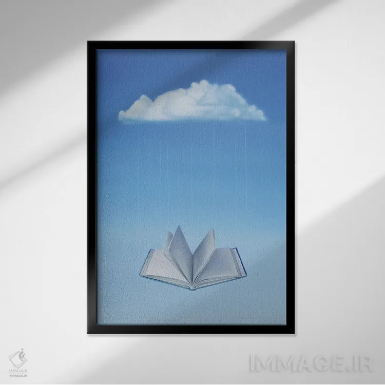 تابلو دکوراتیو "معنای جدید" اثر مارلن ژانس - نمای قابدار مشکی