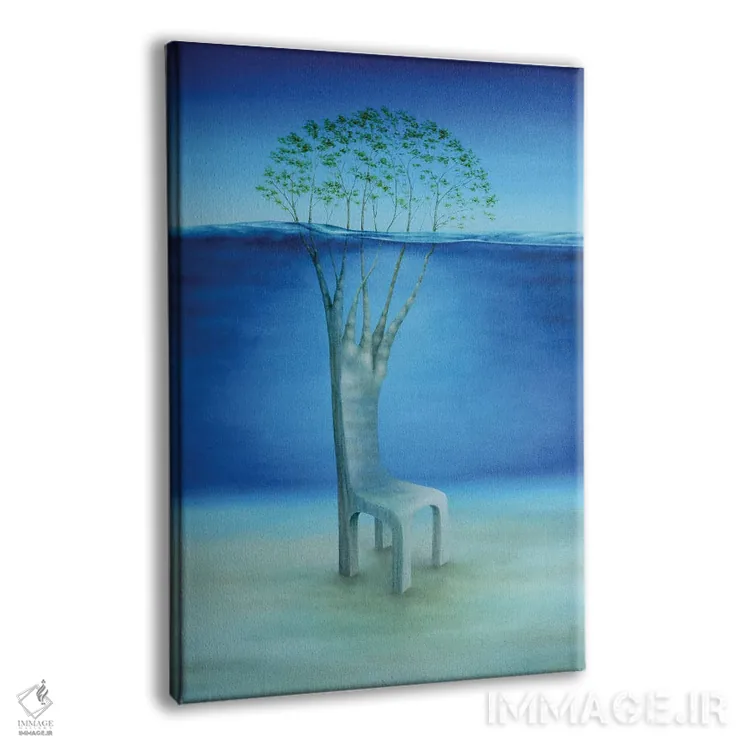 تابلو دکوراتیو "درختان جزیره" اثر مارلن ژانس - نمای پرسپکتیو محصول
