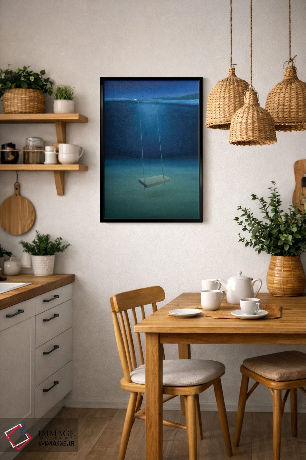 تابلو دکوراتیو "تاب" اثر مارلن ژانس - D6B