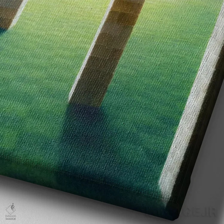 تابلو دکوراتیو "سلسله زندگی" اثر مارلن ژانس - نمای نزدیک بافت بوم