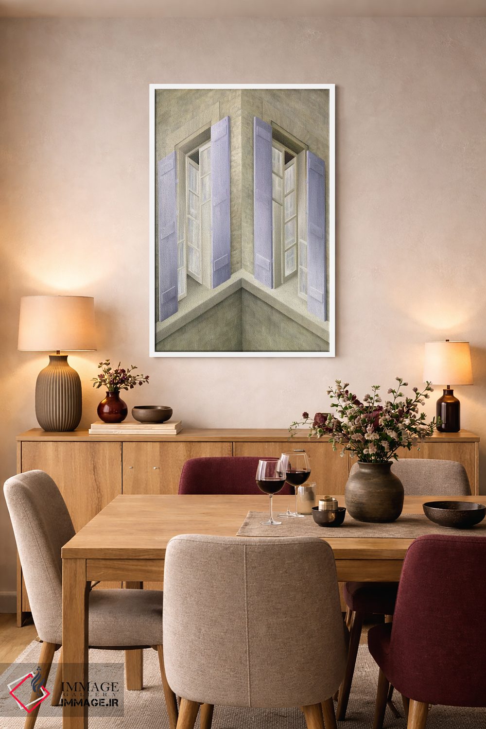 تابلو دکوراتیو "بگذار باد از میان بوزد" اثر مارلن ژانس - D5W