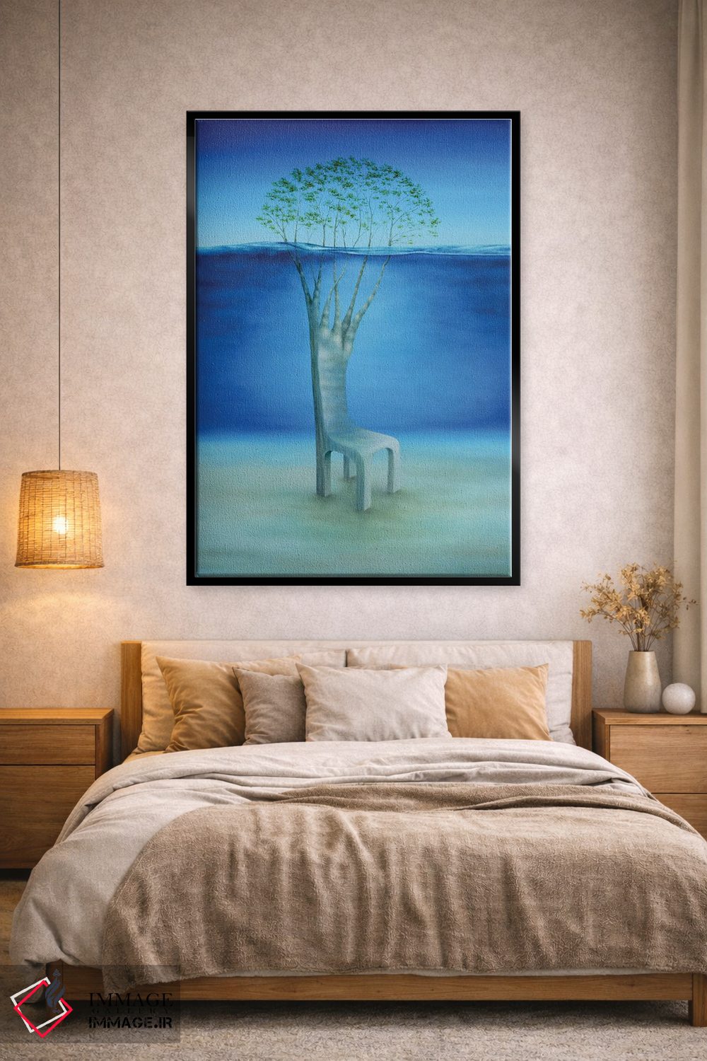تابلو دکوراتیو "درختان جزیره" اثر مارلن ژانس - D2B