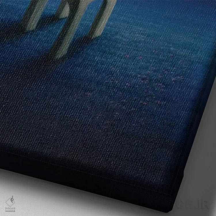 تابلو دکوراتیو "سلسله خوشبختی" اثر مارلن ژانس - نمای نزدیک بافت بوم