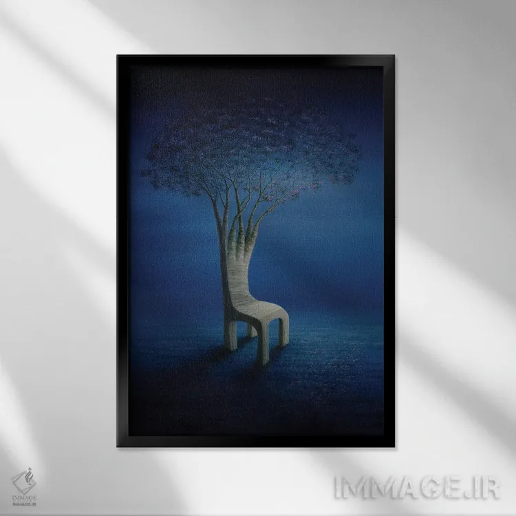 تابلو دکوراتیو "سلسله خوشبختی" اثر مارلن ژانس - نمای قابدار مشکی