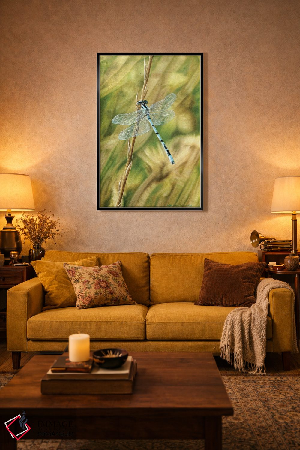 تابلو دکوراتیو "اجازه بده بال هایت را قرض بگیرم " اثر مارلن ژانس - D5B