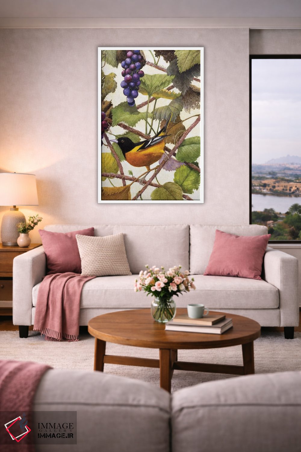 تابلو دکوراتیو "درخشش طلایی ۲" اثر مارسیا مچم - D2W