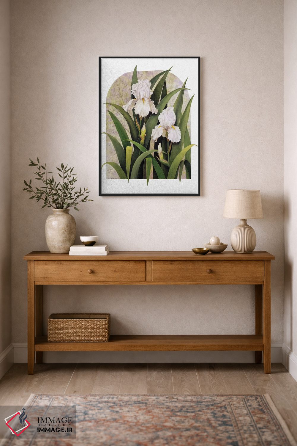 تابلو دکوراتیو "تصویر گل زنبق" اثر مارسیا مچم - D2B